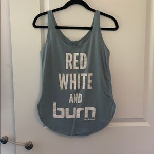 Burn Blue Tank Top